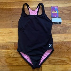 Girls One Piece Swim Suit.